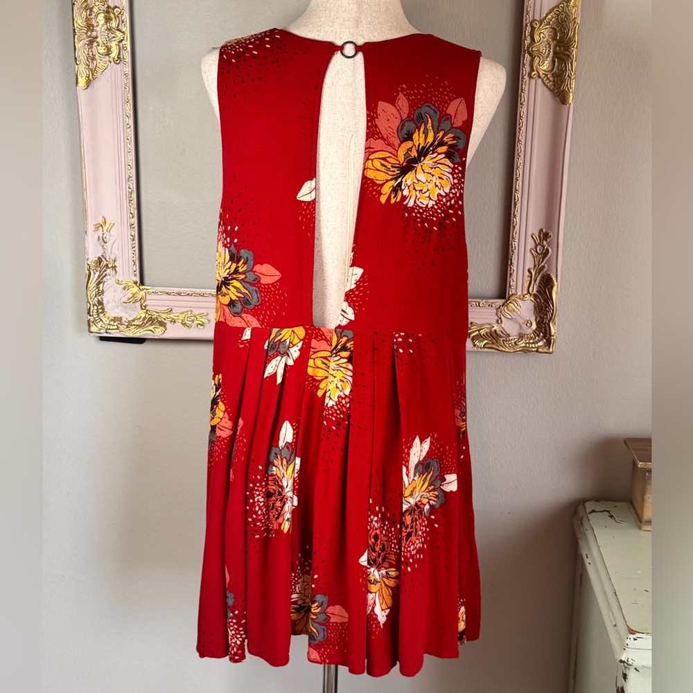 Free People Lovely Day Printed Tie Tunic - Picture 8 of 10